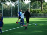 Laatste training S.K.N.W.K. JO11-1JM van seizoen 2022-2023 (partijtje tegen de ouders) (47/221)